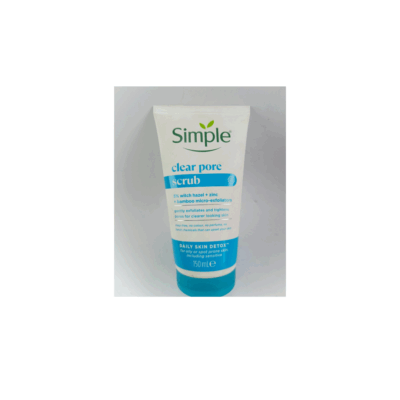Simple clear pore scrub